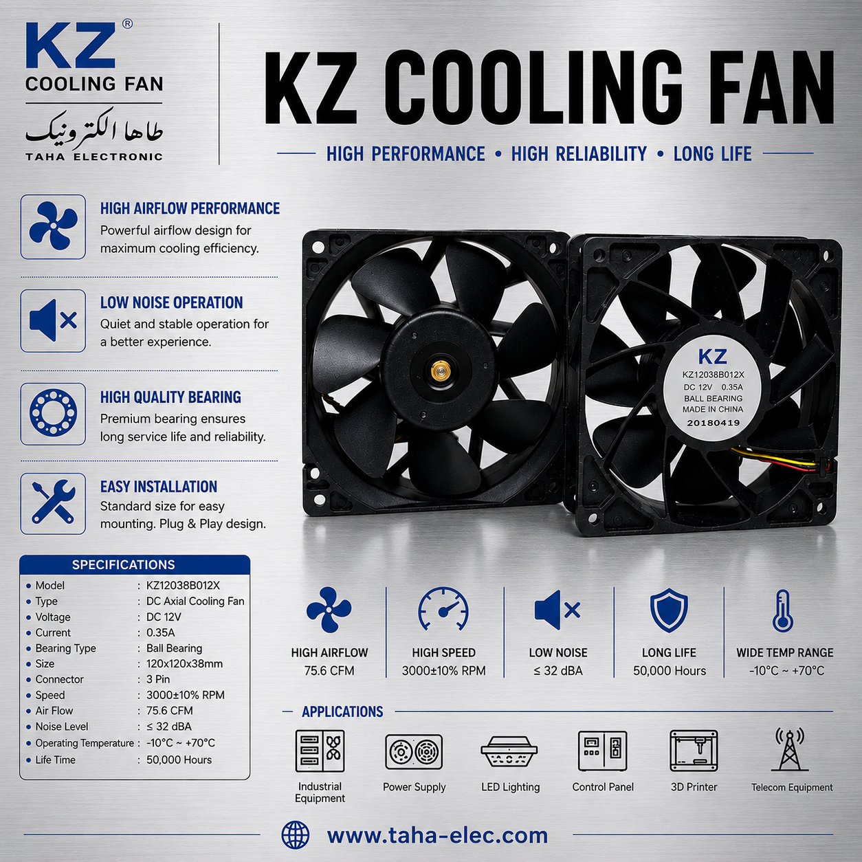 فن ماینر14*14 برند kz سری m فن ماینر14*14 برند kz سری m