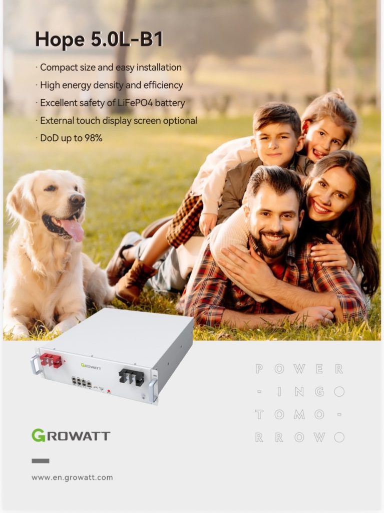 باتری لیتیومی Growatt Hope 5.0L-B1