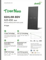 پنل خورشیدی Jinko Solar 625 وات